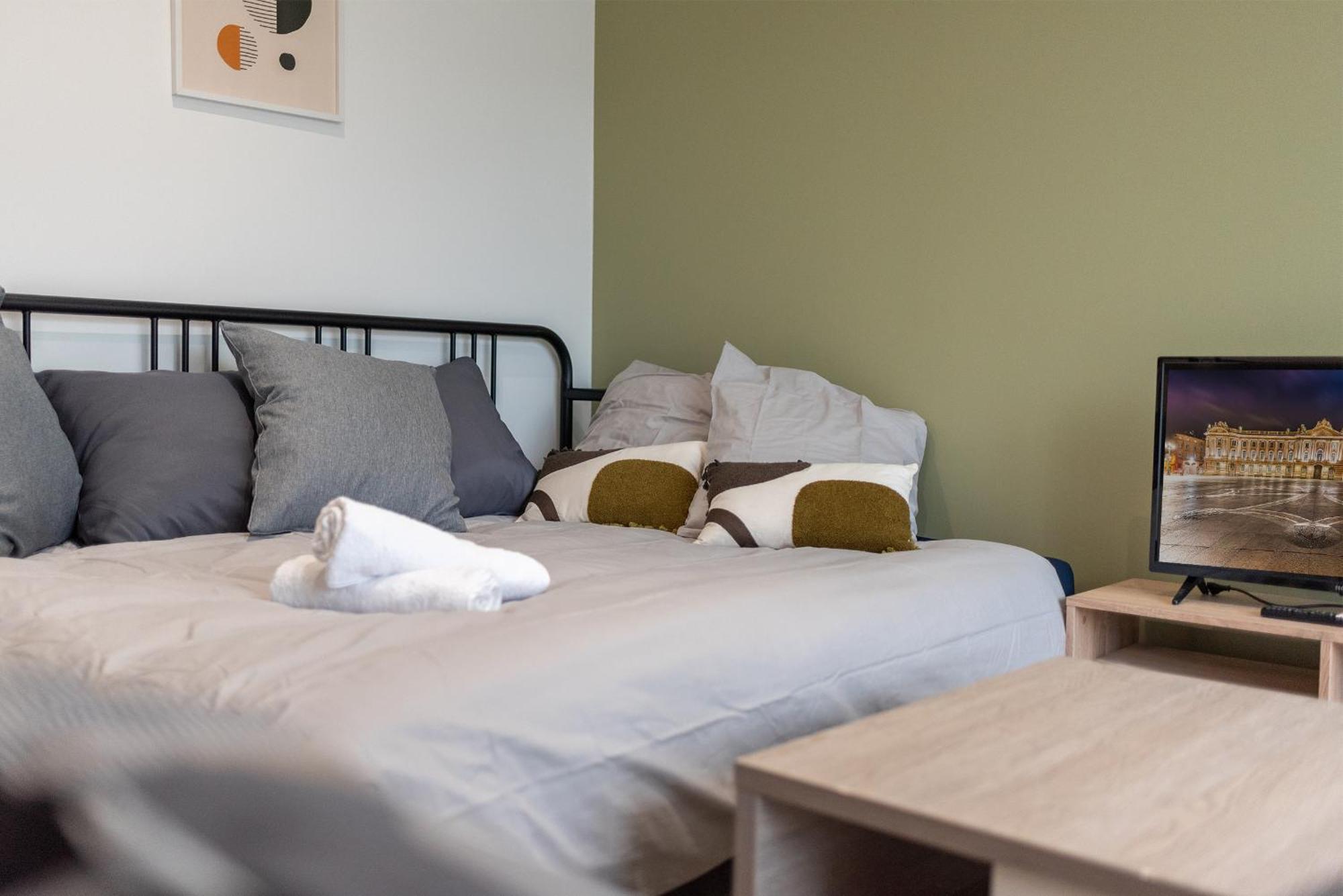 Spacieux T3 Avec 2 Parkings Gratuits Et 2 Balcons ตูลูส ภายนอก รูปภาพ